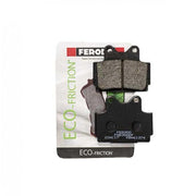 Ferodo Eco Friction brake pad FDB386EF, a close-up of the automotive brake pad with branding visible.