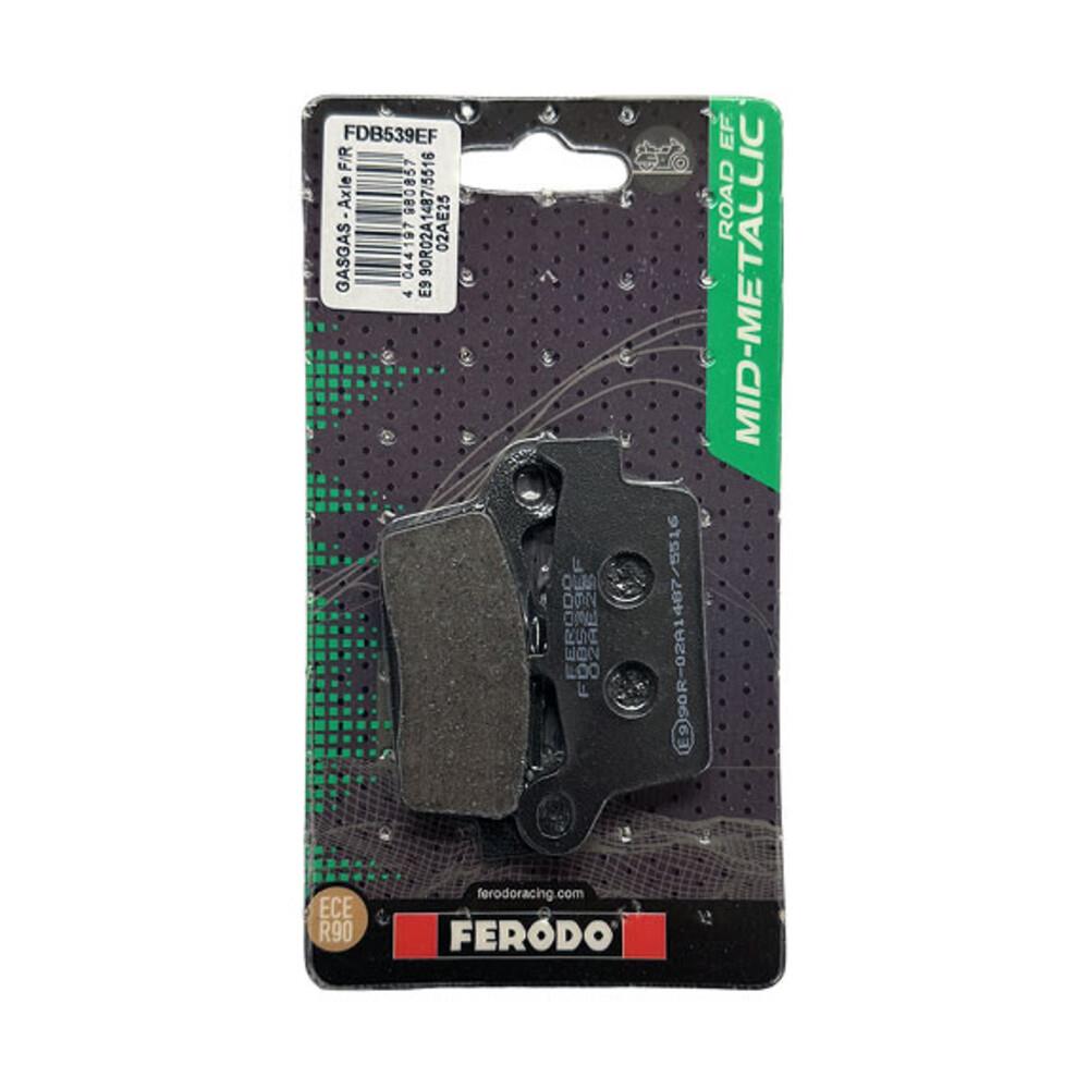 Ferodo Eco Friction brake pad FDB539EF shown, designed for reliable vehicle braking performance and eco-friendly operation.