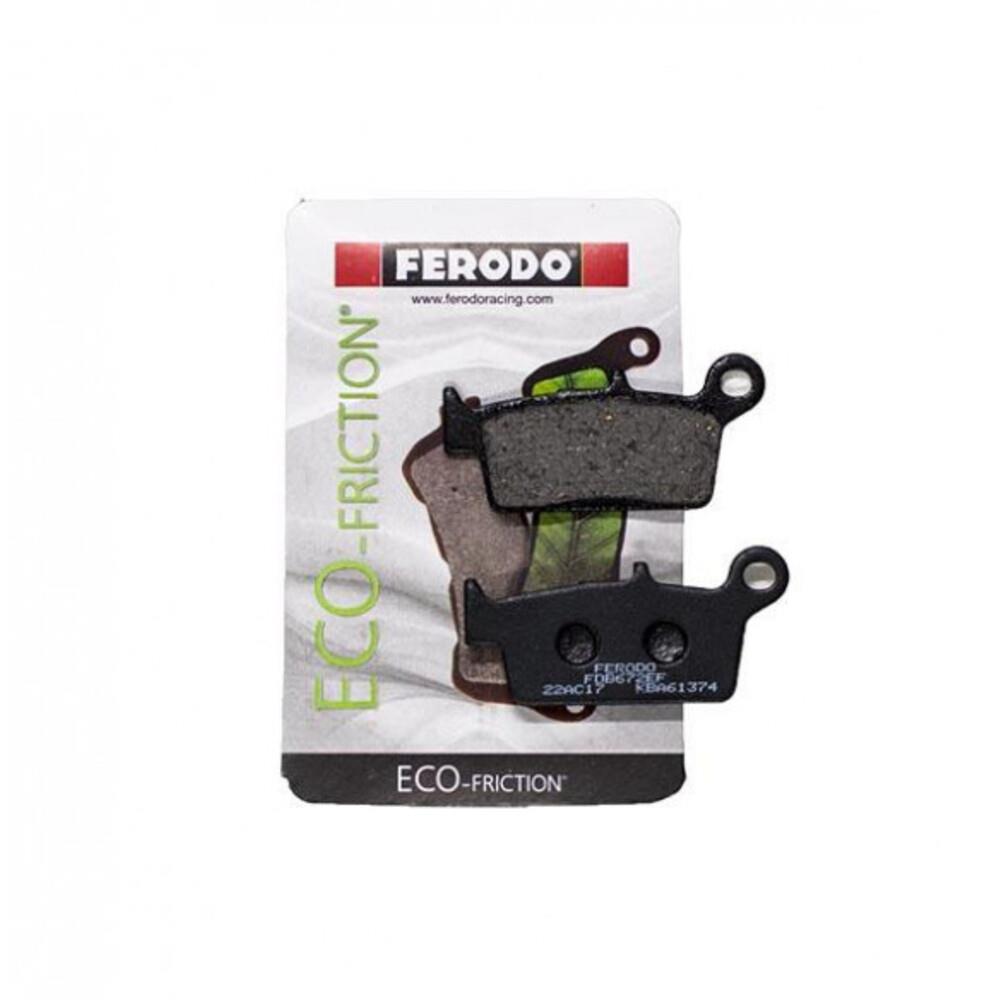 Ferodo Eco Friction Brake Pad FDB672EF with metal backing and friction material for reliable brake performance.
