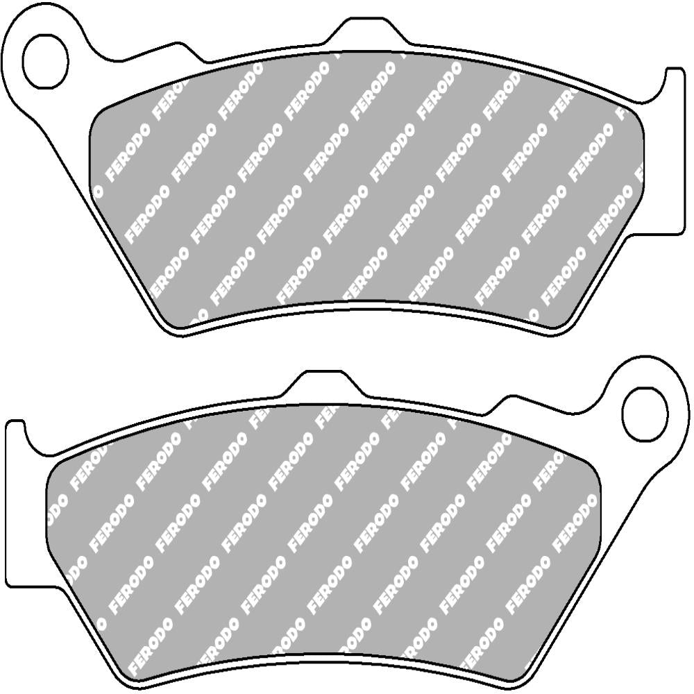Ferodo Platinum Mid-Metallic ECO/EV Brake Pad showing the black brake pad with metallic details for eco-friendly EV vehicles.