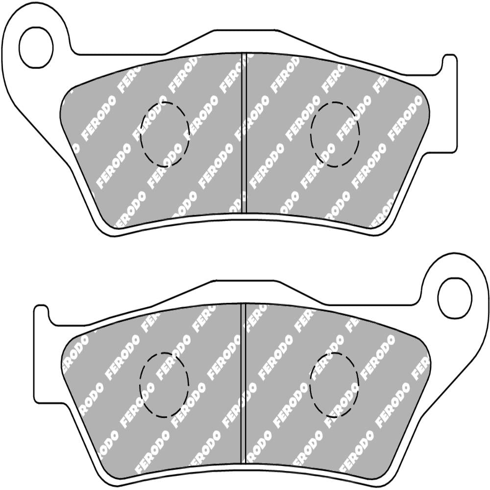 Ferodo Platinum Mid-Metallic ECO/EV Brake Pad for eco-friendly electric and hybrid vehicles, showing the brake pad with detailed metallic surface