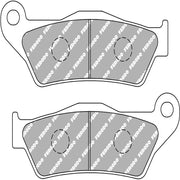 Ferodo Platinum Mid-Metallic ECO/EV Brake Pad for eco-friendly electric and hybrid vehicles, showing the brake pad with detailed metallic surface