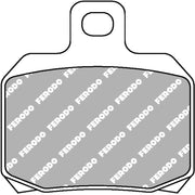 Ferodo Platinum Mid-Metallic ECO/EV Brake Pad FDB2074EFP, automotive brake component with metallic friction surface.
