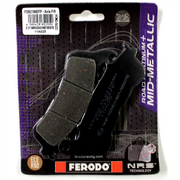 Ferodo Platinum Mid-Metallic ECO/EV Brake Pad FDB2196EFP showing the brake pad with metallic surface and mounting edges.