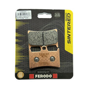 Ferodo Sintered Brake Pad FDB605KST with FA252HH and FA380HH brake pad components, showing detailed metallic surface.