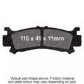 EBC Brakes Off Road Motorcycles TT Hybrid Carbon Brake Pad - FA702TT