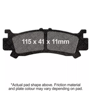 EBC Brakes Off Road Motorcycles TT Hybrid Carbon Brake Pad - FA702TT