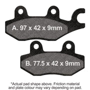 EPFA197HH - EBC EXTREME PRO SINTER BRAKE PADS