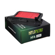 Hiflofiltro Air Filter HFA6508 for motorcycle or scooter engine, cylindrical shape with pleated filter media