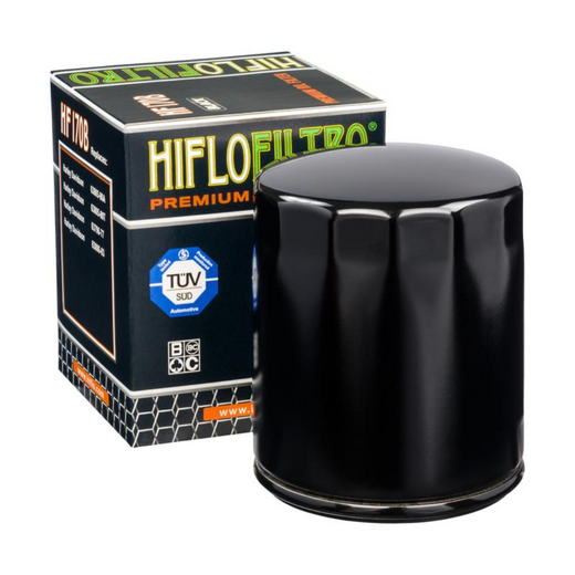 HifloFiltro High-Performance Racing Oil Filter - HF170BRC - Black