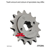 JT Sprockets front sprocket JTF294.17 with 530 pitch, featuring durable metal construction and precise gear teeth for motorcycle drive.