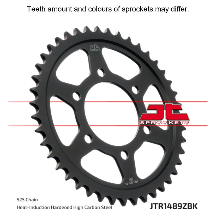 JT Sprocket Black Zinc Rear Sprocket - JTR1489.41ZBK - 525 pitch