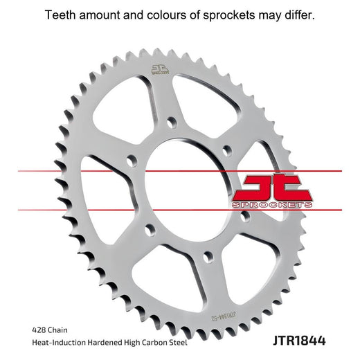Rear JT Sprockets JTR1844.40 428 pitch motorcycle sprocket with durable metal construction for optimal performance.