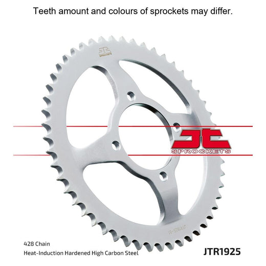 Rear sprocket from JT Sprockets JTR1925.47 series, showing detailed metal teeth and gear design on a neutral background.