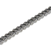 JT Sprockets 420 pitch heavy-duty drive chain with split connecting link for up to 150cc motorcycles, durable and reliable.