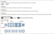 JT Sprockets 520 pitch heavy-duty X-ring drive chain with duel connecting link for up to 800cc motorcycles, 104 links.