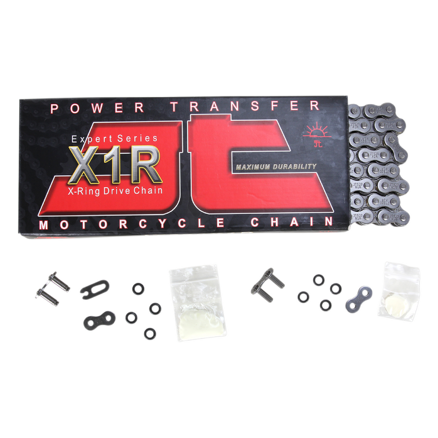 JT Sprockets 520 Pitch Heavy Duty X-Ring Drive Chain Up to  800 cc 114L  - Duel Connecting Link