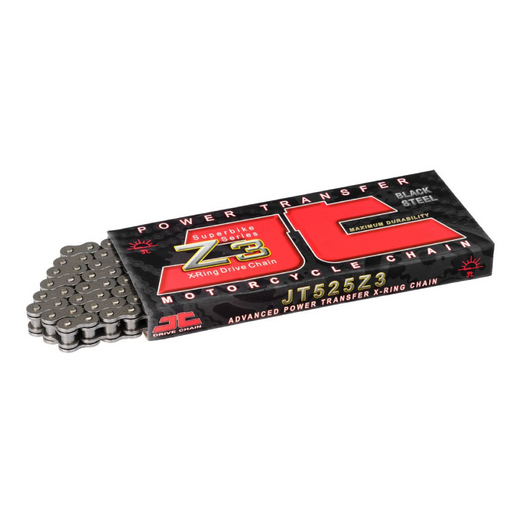 JT Sprockets 525 Pitch Super Heavy Duty X-Ring Drive Chain Up to  1400 cc 106L  - Rivit  Connecting Link