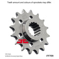 JT Sprockets Front Sprocket - JTF709.17- 525 Pitch
