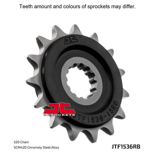 JT Sprockets Rubber Cushioned Front Sprocket - JTF1536.16RB - 520 Pitch