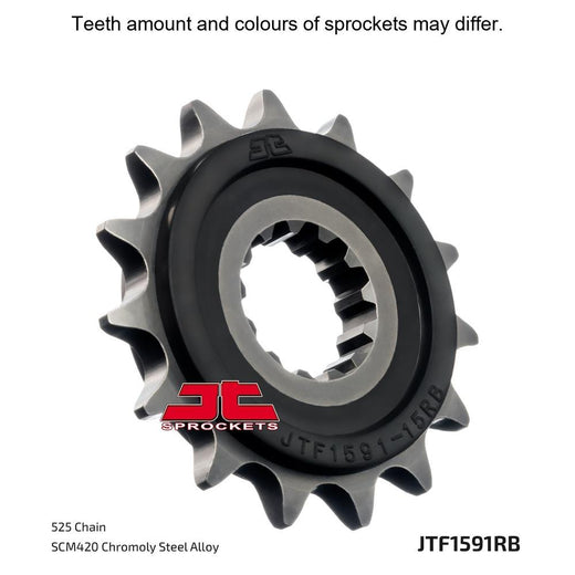 JT Sprockets Rubber Cushioned Front Sprocket - JTF1591.16RB - 525 Pitch