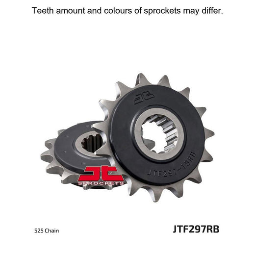 JT Sprockets Rubber Cushioned Front Sprocket - JTF297.15RB - 525 Pitch