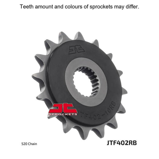 JT Sprockets Rubber Cushioned Front Sprocket - JTF402.16RB - 520 Pitch