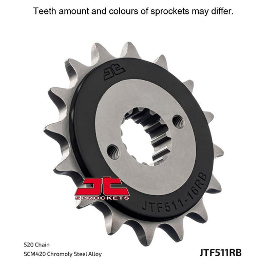 JT Sprockets Rubber Cushioned Front Sprocket - JTF511.16RB - 520 Pitch