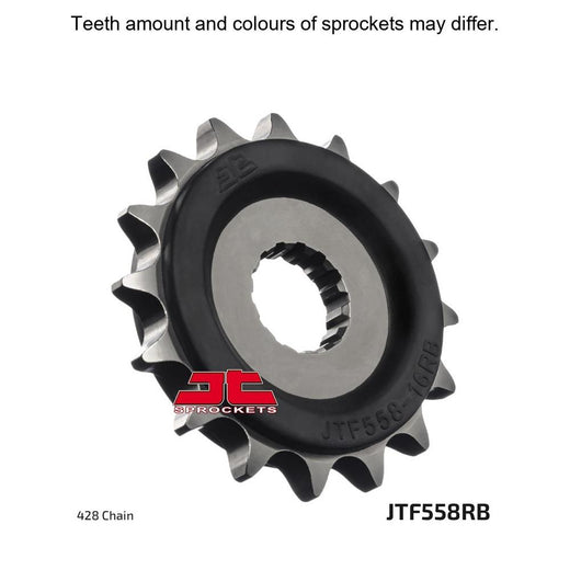 JT Sprockets Rubber Cushioned Front Sprocket - JTF558.16RB - 428 Pitch