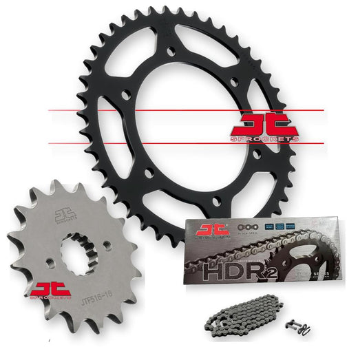 JT Sprockets JTF516.15, JTR475.44, JTC520HDR104SL; industrial sprockets with durable metal construction for heavy-duty use