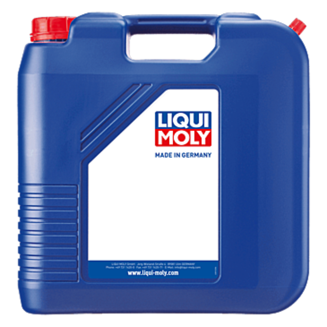 Liqui Moly Motorbike 2T Synth Street Race 20L synthetic motorcycle oil container with label and cap