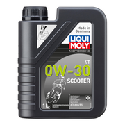 Liqui Moly Motorbike 4T 0W-30 Scooter engine oil bottle, 1-liter container, suitable for motorcycle engines