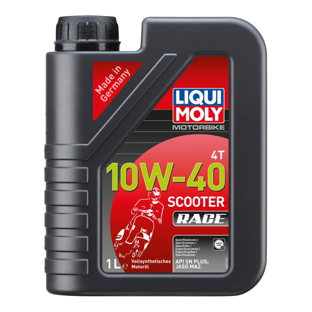 Liqui Moly Motorbike 4T 10W-40 Scooter Race oil 1L container for motorcycle engine lubrication
