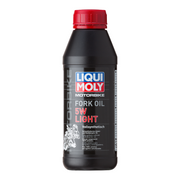 Liqui Moly Motorbike Fork Oil 5W Light 500ml bottle, suitable for motorcycle suspension forks