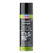 Liqui Moly Rapid Cleaner Spray 500ml bottle, automotive cleaning spray with spray nozzle for quick surface cleaning.