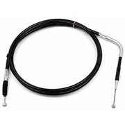 Max Motorcycles Rear Brake Cable LEC156 showing a close-up of the black cable with metal fittings.