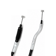 Max Motorcycles rear brake cable LEC156 for motorcycle, showing the flexible cable with metal fittings and protective housing.