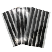 Max Motorcycles tyre repair strip 120x60mm, 50-pack, durable rubber patches for puncture repair on motorcycle tires.
