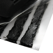 Max Motorcycles tyre repair strips, 120x60mm, 50-pack, durable rubber repair strips for motorcycle tyre punctures.