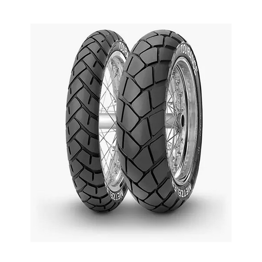 Metzeler Tourance rear motorcycle tyre 150/70R17M/CTL 69V with tread pattern visible for off-road and touring use