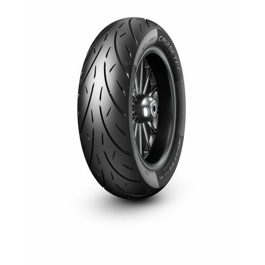 Metzeler CruiserTec rear motorcycle tyre, 240/50R16M/CTL 84V, showing tread pattern and sidewall details.