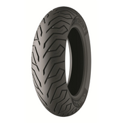 Michelin City Grip RF tire for 120/70-14 motorcycle, tubeless, radial fitment, black rubber tread with directional pattern.