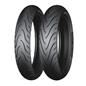Michelin Pilot Street TT rear motorcycle tire 140/70-17 66H for street riding, showing tread pattern and sidewall details.