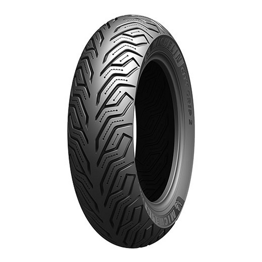 Michelin City Grip2 150/70B14 motorcycle tire with black rubber tread and sidewall, designed for urban riding and durability