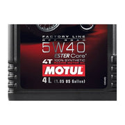 Motul 300V 5W40 Off Road motor oil container, 4 liters, high-performance engine lubricant for off-road vehicles