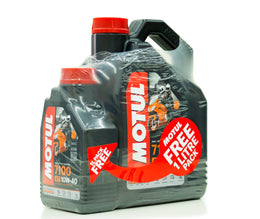 Motul 7100 10W40 4T Promo 4 Litres + 1 Litre Free