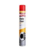 Motul Brake Clean 750ml spray bottle, used for cleaning brake components and removing grease and dirt from automotive brakes.