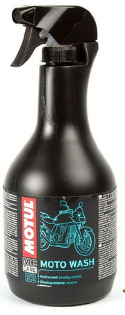 Motul MC Care E2 biodegradable bike cleaner and degreaser spray, 1 liter, for motorcycle cleaning and maintenance.