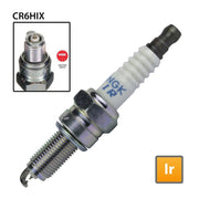 NGK CR6HIX single spark plug for automotive engines, featuring platinum tip for durability and reliable ignition performance