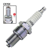NGK single spark plug CR7EK with metal and ceramic components, used for automotive engine ignition systems.